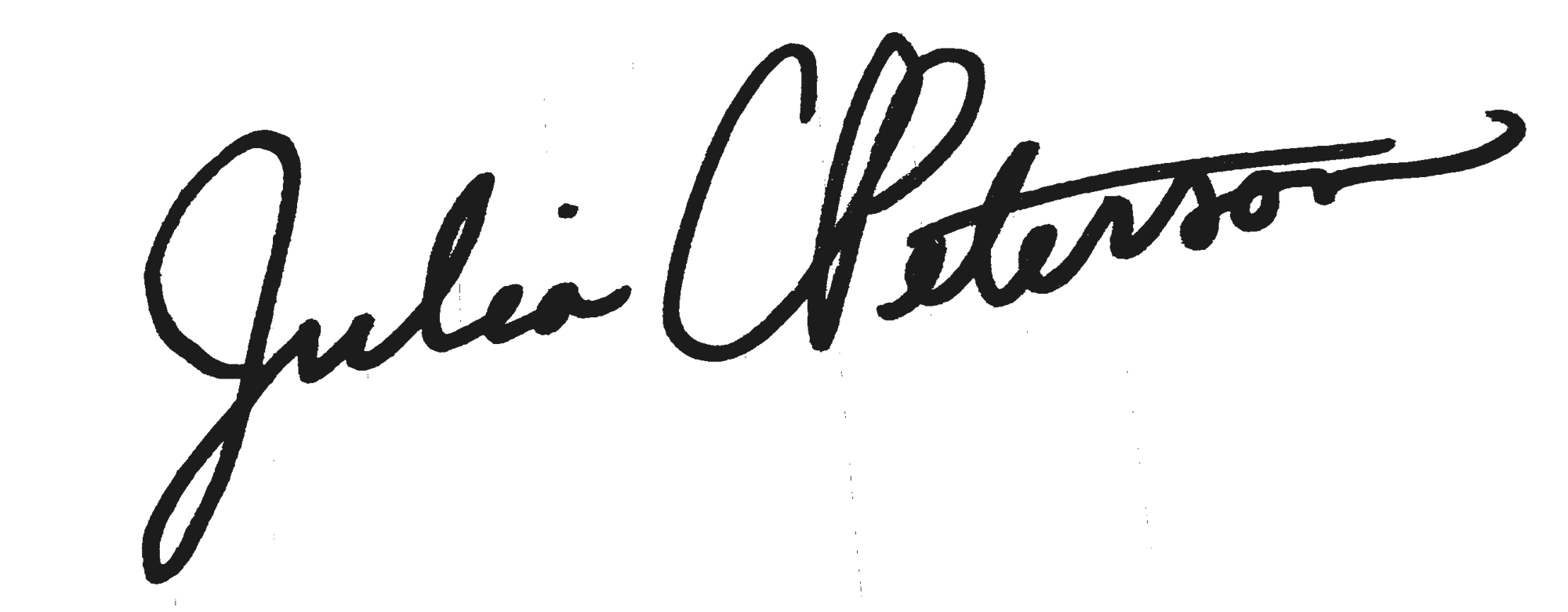 Julia Peterson's Signature